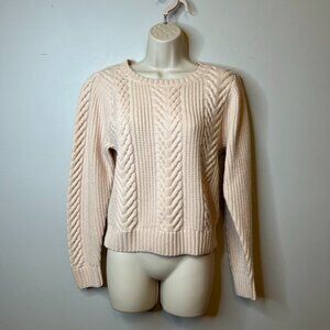 PAIGE Ivory Cable Knit Sweater (S)